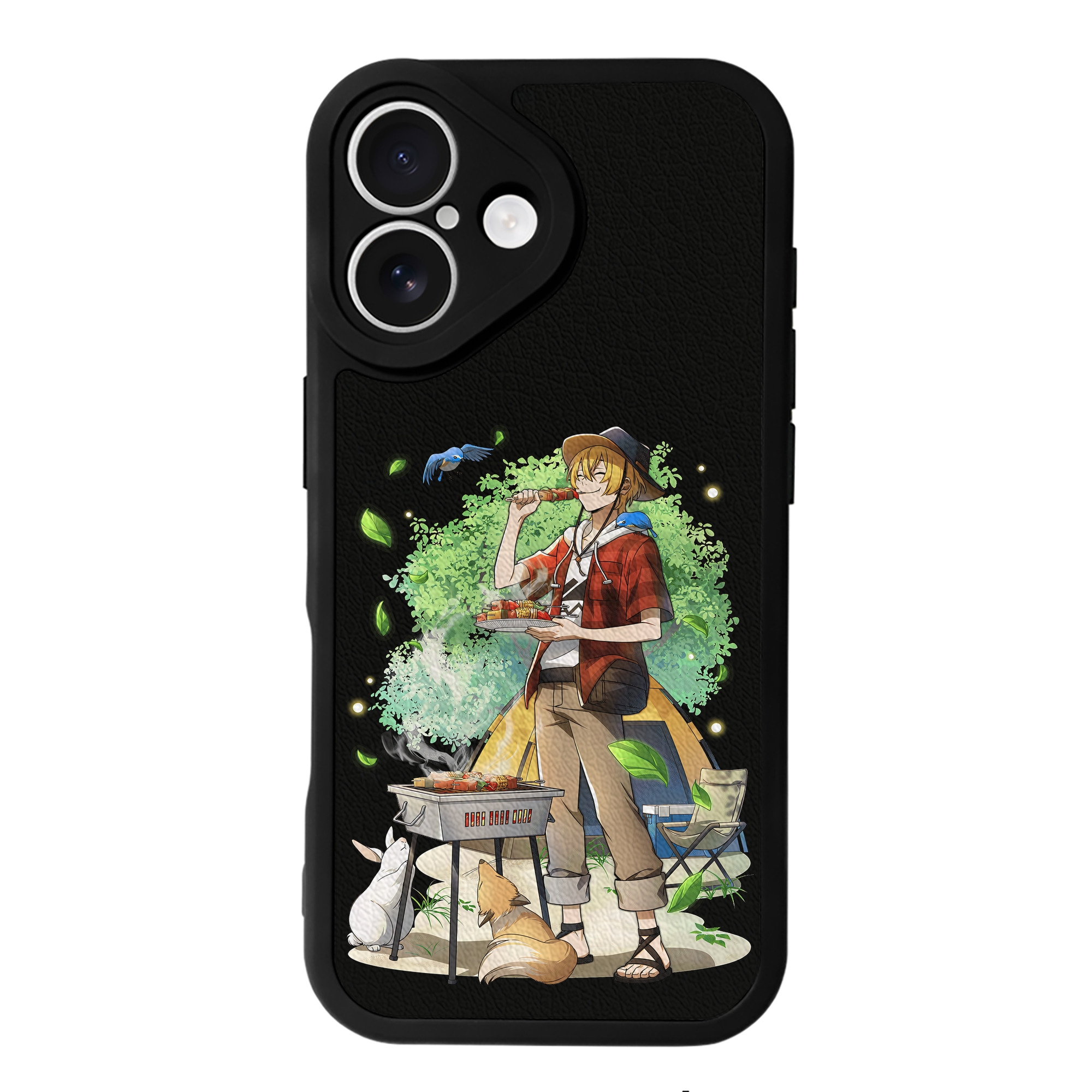 （画像用） 文豪ストレイドッグス Bungo Stray Dogs 【iPhone 16シリーズ対応】シリコンスマホケース（レザー調） 材質：シリコン